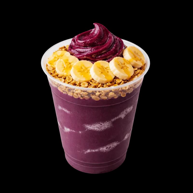 Açaí em Copo com Banana, Granola e Mel PNG fundo transparente - Açaí Copo Banana Granola Mel transparent background PNG