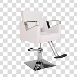 Cadeira branca barbeiro Png