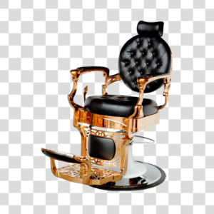 Cadeira dourada barbeiro Png