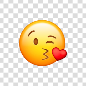 Emoji beijo Png