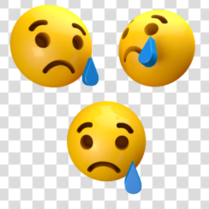 Emoji choro 3d Png