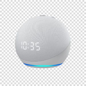 Alexa Echo Dot PNG com relógio (4ª Geração) Smart Speaker